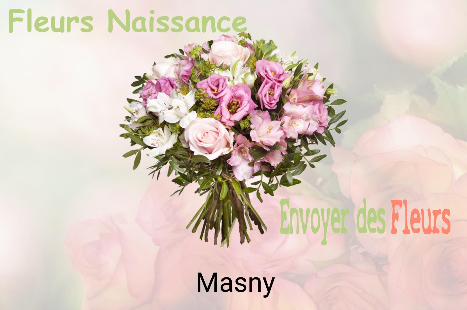 Bouquet de fleurs de naissance livré à Masny